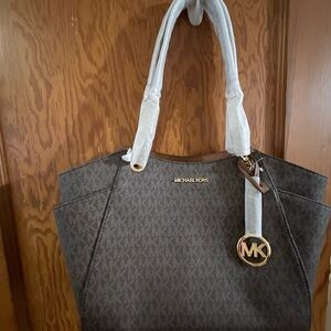 Michael Kors Dark Brown Signature Tote